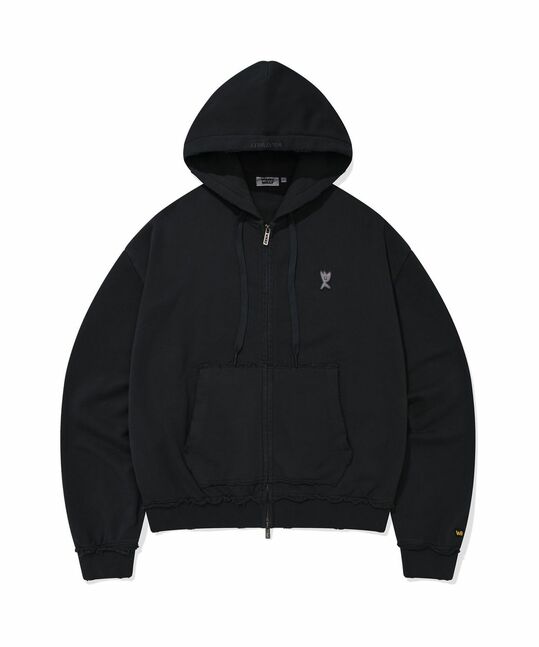 VINTAGE KIKY PATCH HOODED ZIP UP