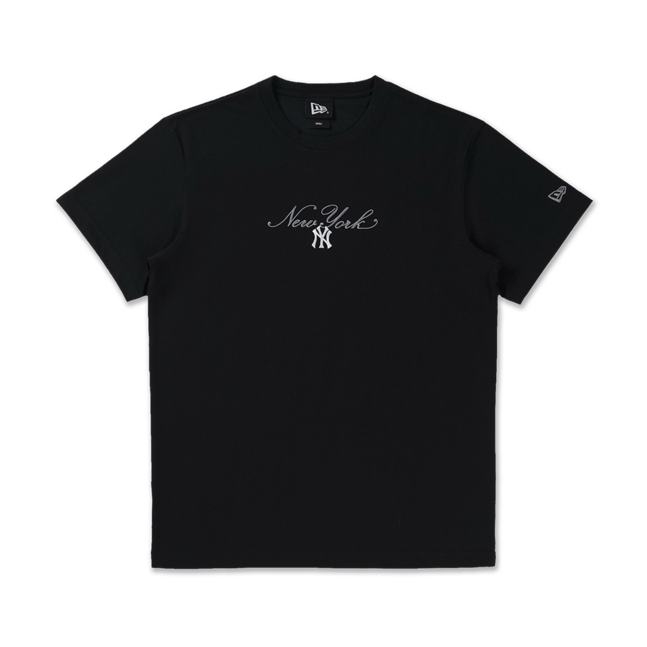 SS TEE CROSS PANELS SCRIPT NEYYAN BLACK