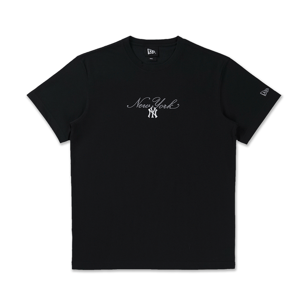 SS TEE CROSS PANELS SCRIPT NEYYAN BLACK