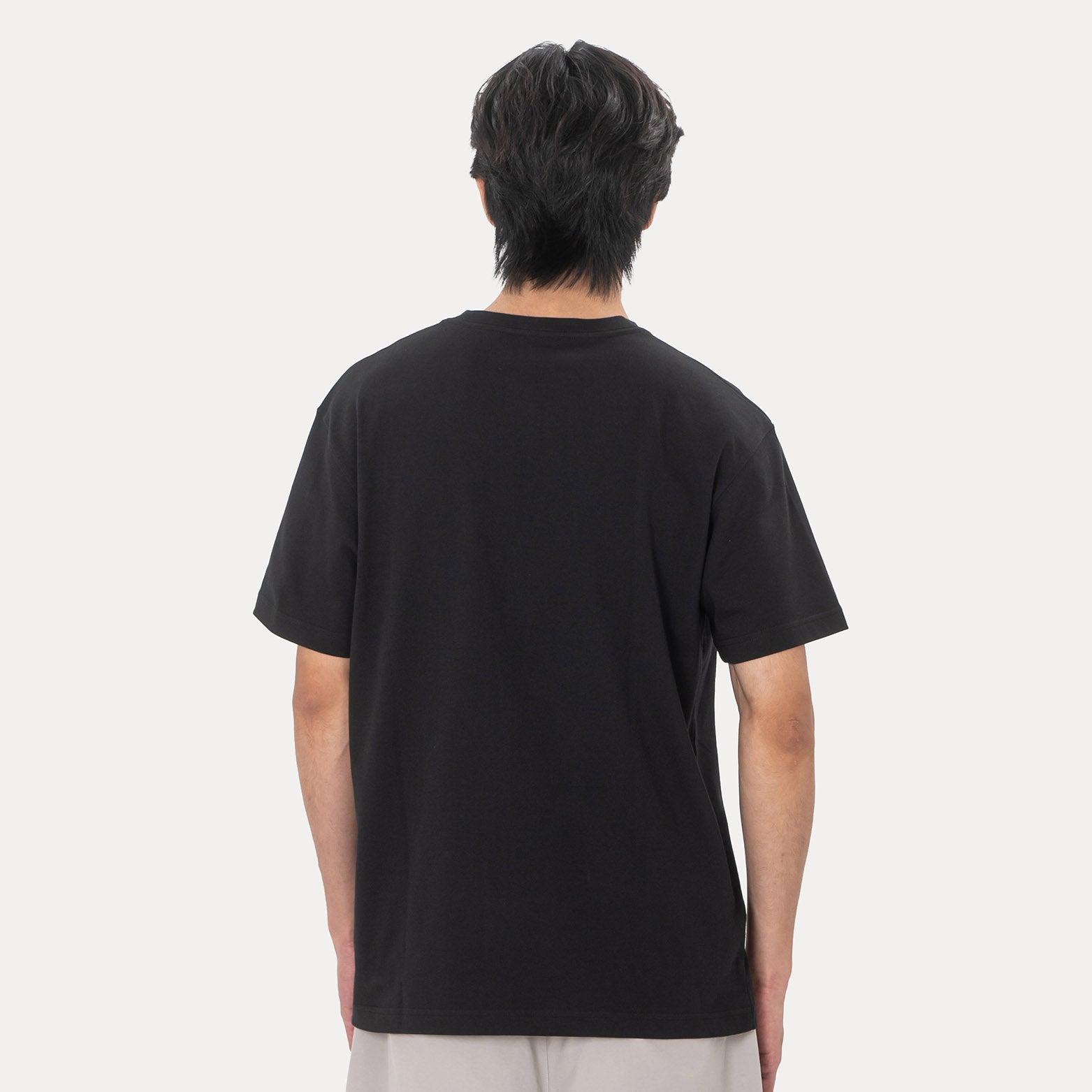 SS TEE CROSS PANELS SCRIPT LOSDOD BLACK