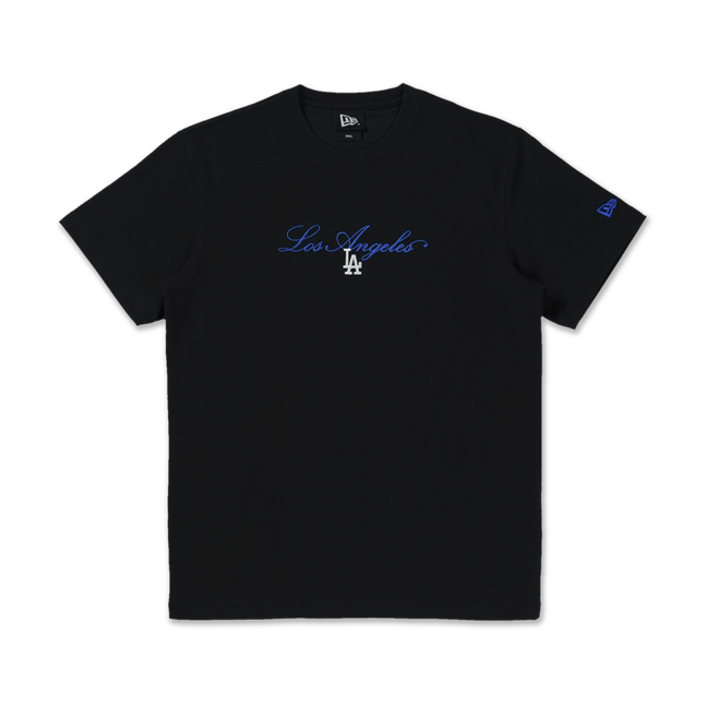 SS TEE CROSS PANELS SCRIPT LOSDOD BLACK