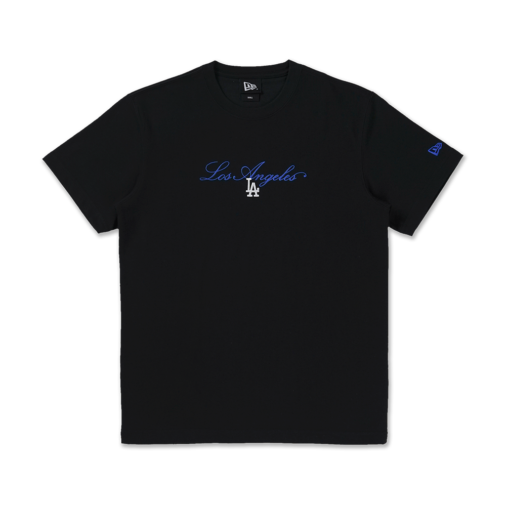 SS TEE CROSS PANELS SCRIPT LOSDOD BLACK