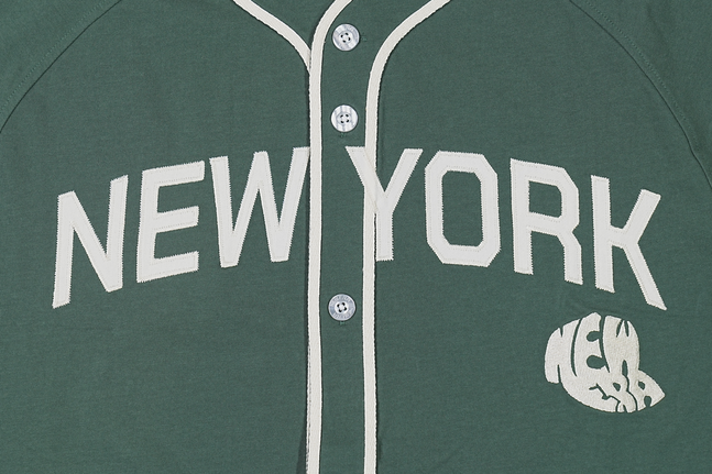 BASEBALL JERSEY NEW YORK JERSEY CLTR GRN