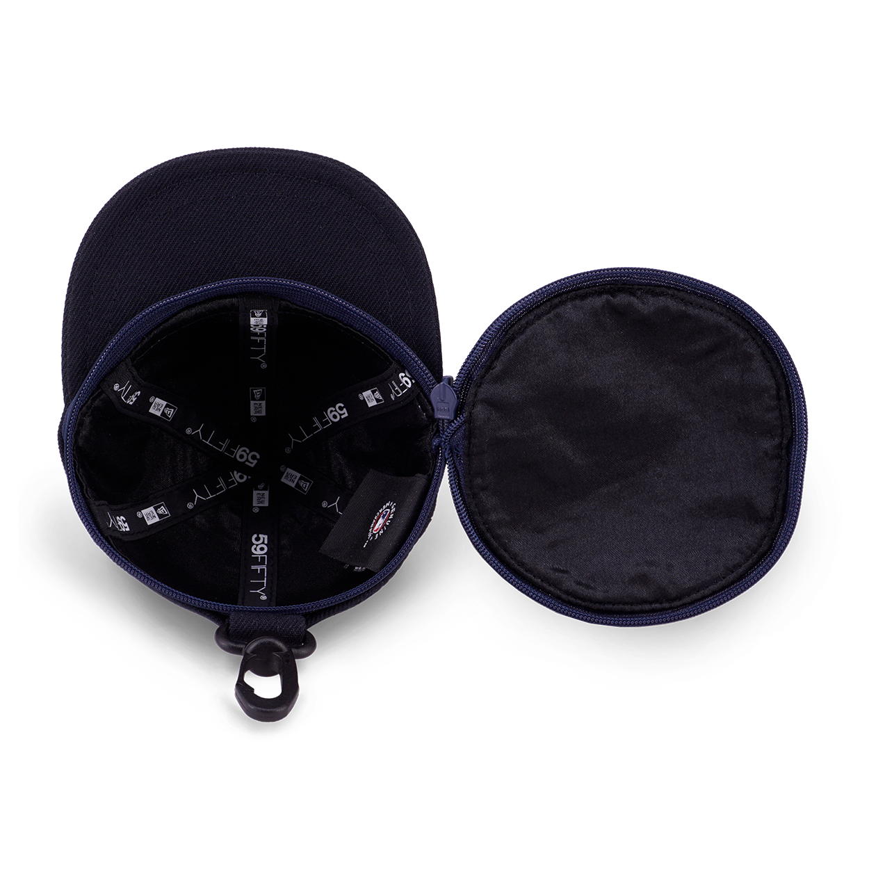 CAP POUCH KEY HDR NE FAN FAM NEYYAN NAVY