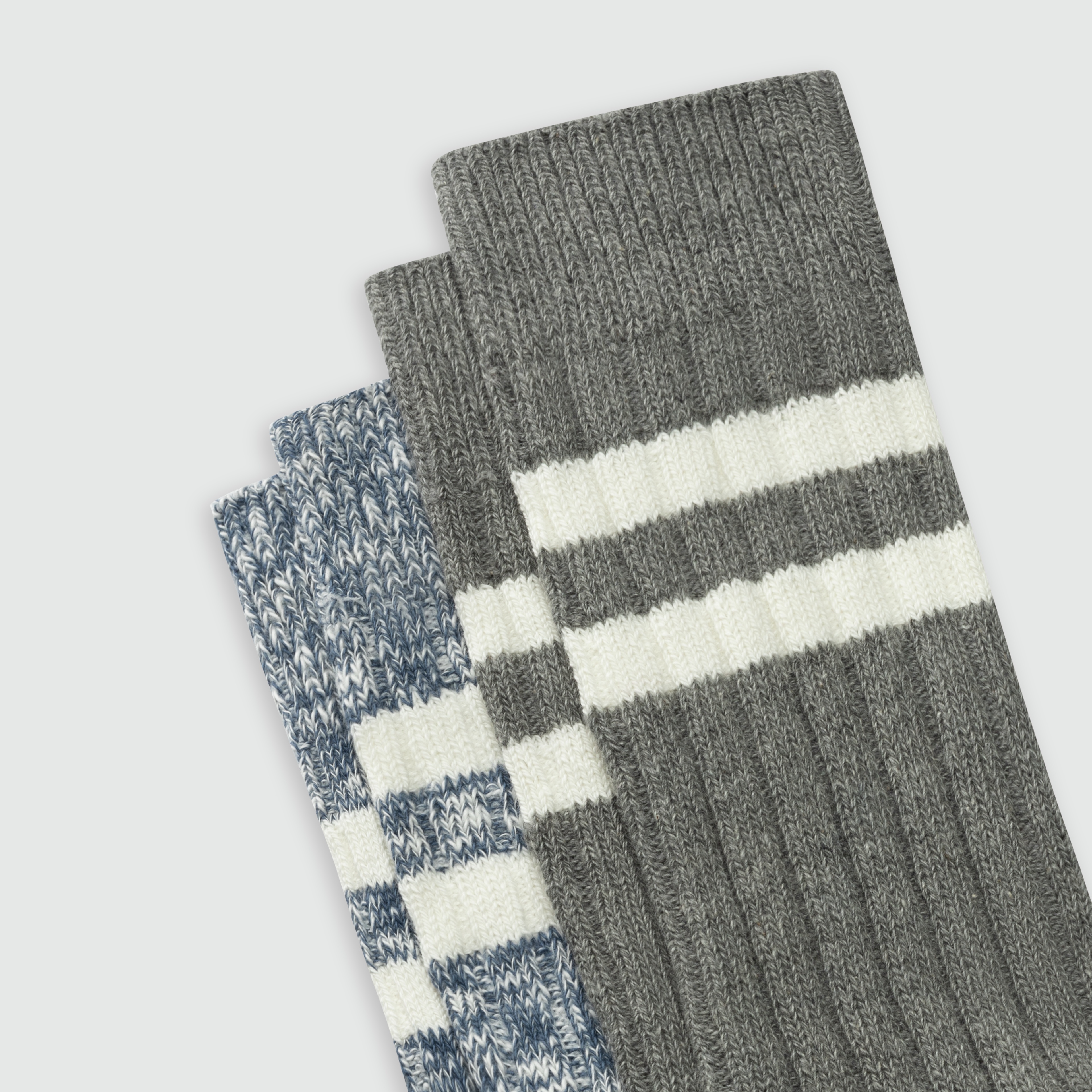 LEVIS REG CUT MOULINE BOOTSOCK   2P