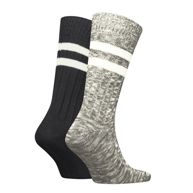 LEVIS REG CUT MOULINE BOOTSOCK   2P