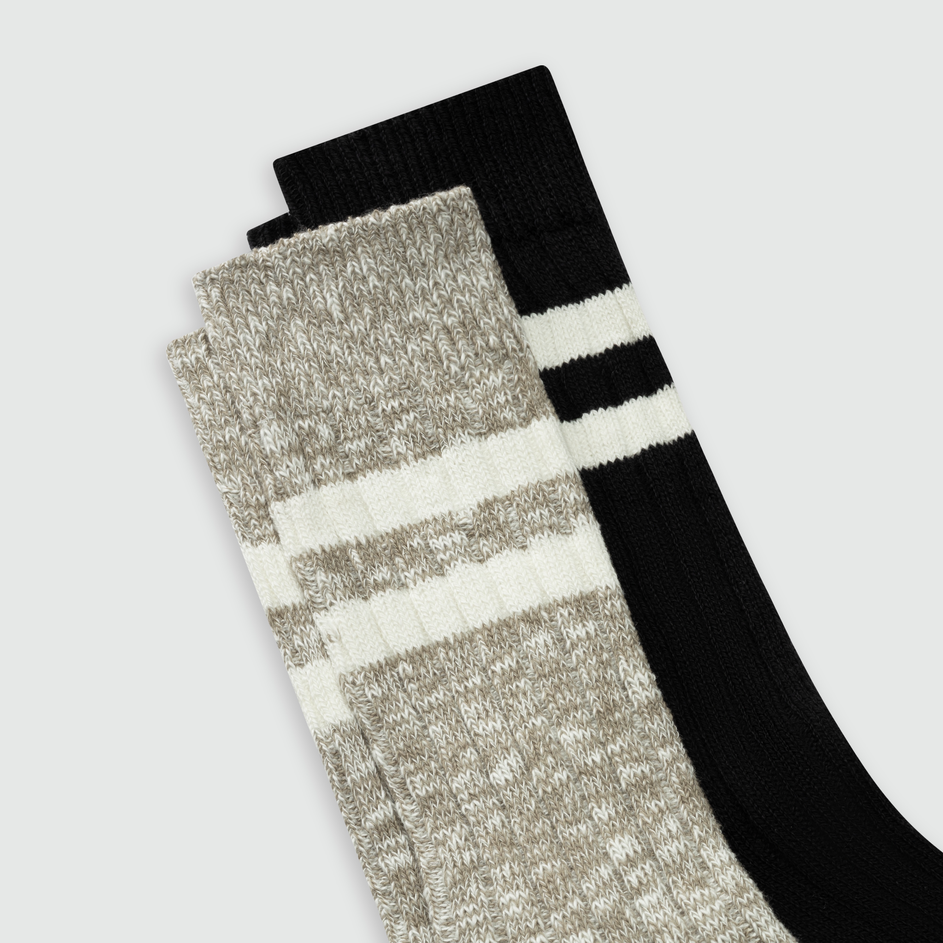 LEVIS REG CUT MOULINE BOOTSOCK   2P