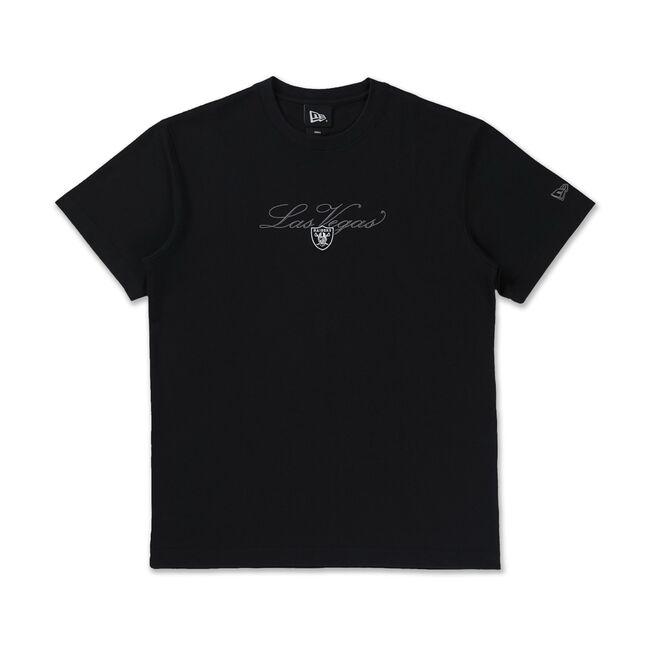 SS TEE CROSS PANELS SCRIPT LASRAI BLACK