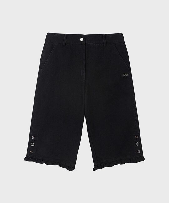 PLEATED CAPRI PANTS