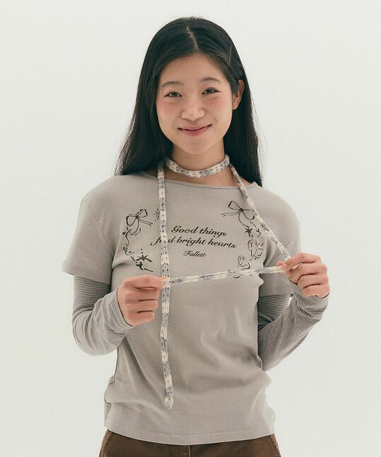 LAYERED LONG SLEEVE T-SHIRT