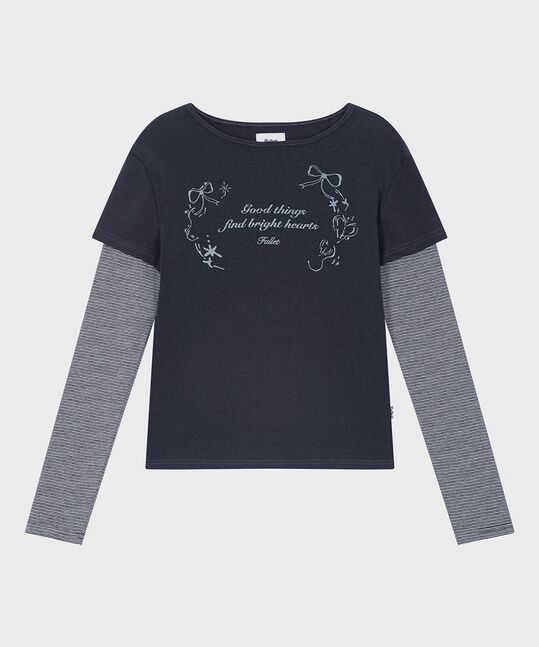 LAYERED LONG SLEEVE T-SHIRT
