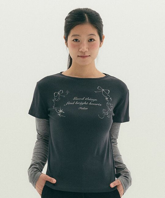 LAYERED LONG SLEEVE T-SHIRT