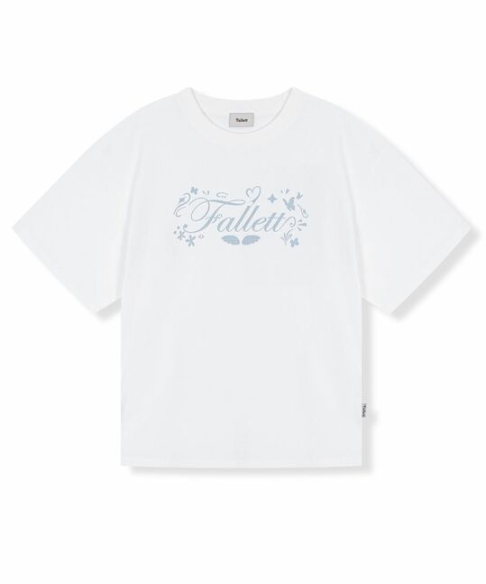 Knitted graphic tee