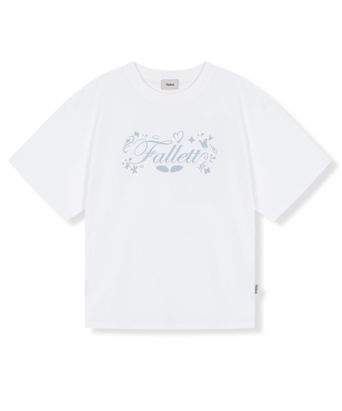 Knitted graphic tee