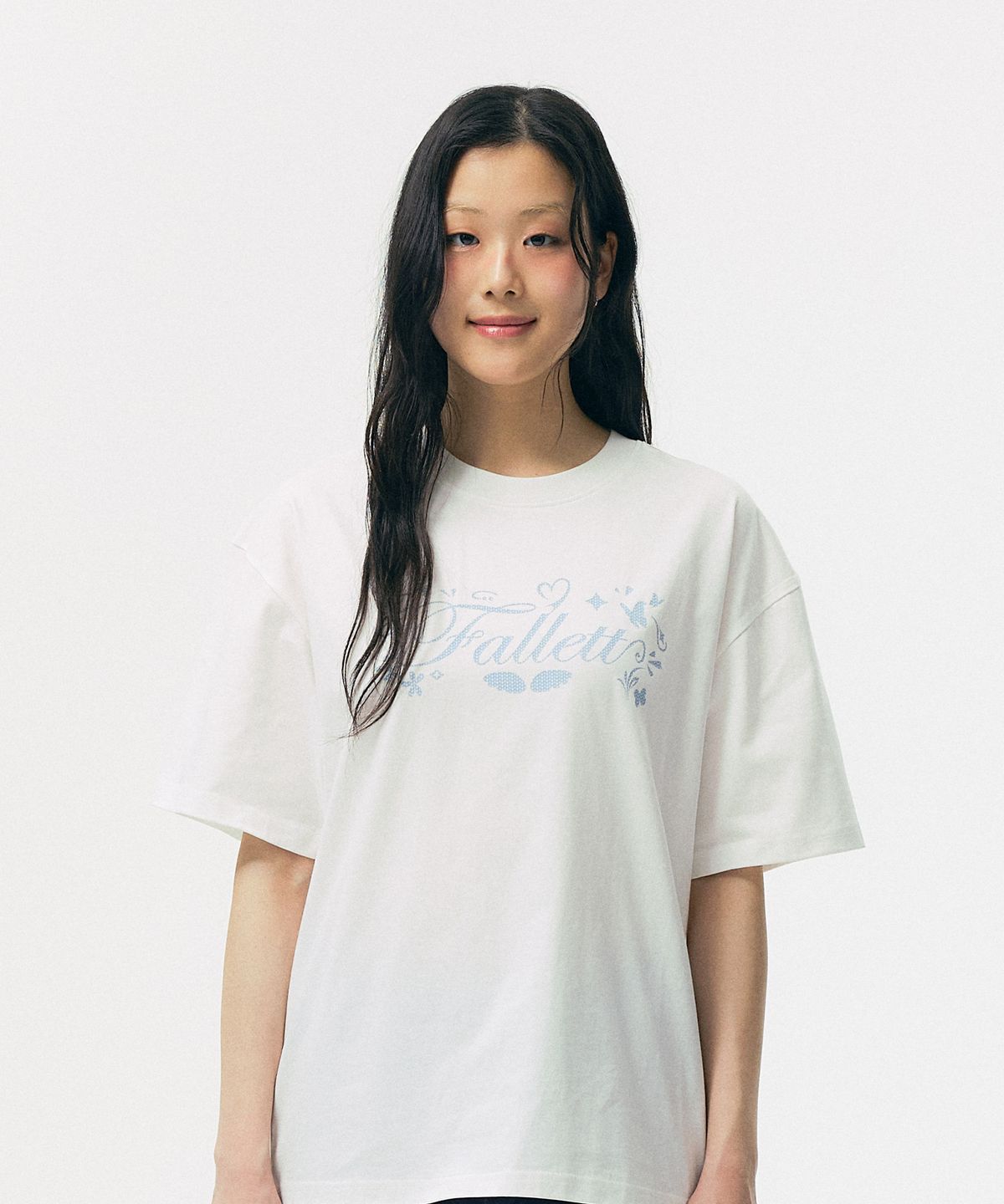 Knitted graphic tee