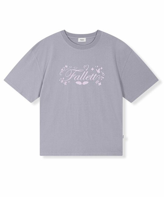 Knitted graphic tee