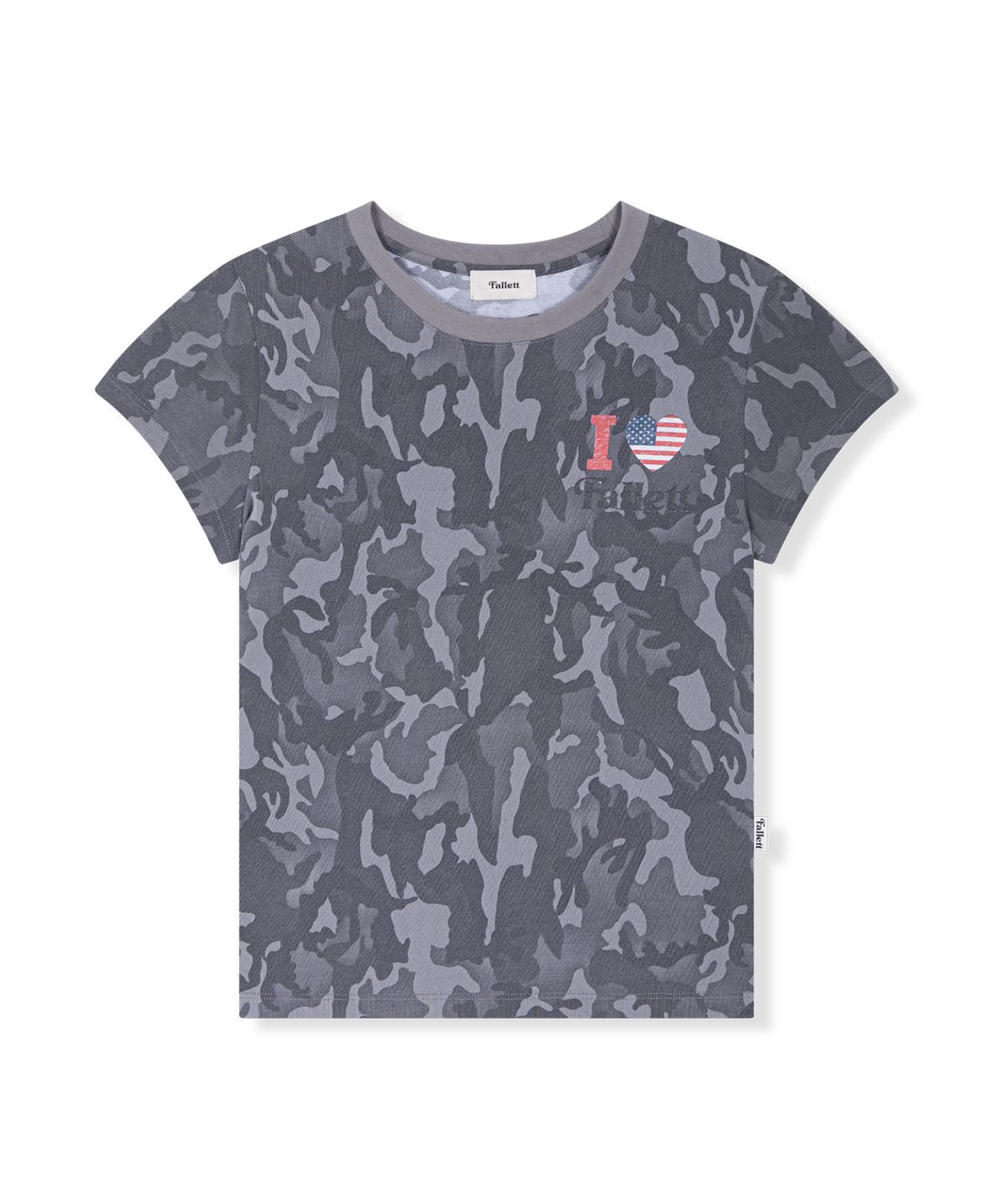 Camouflage short-sleeved T-shirt