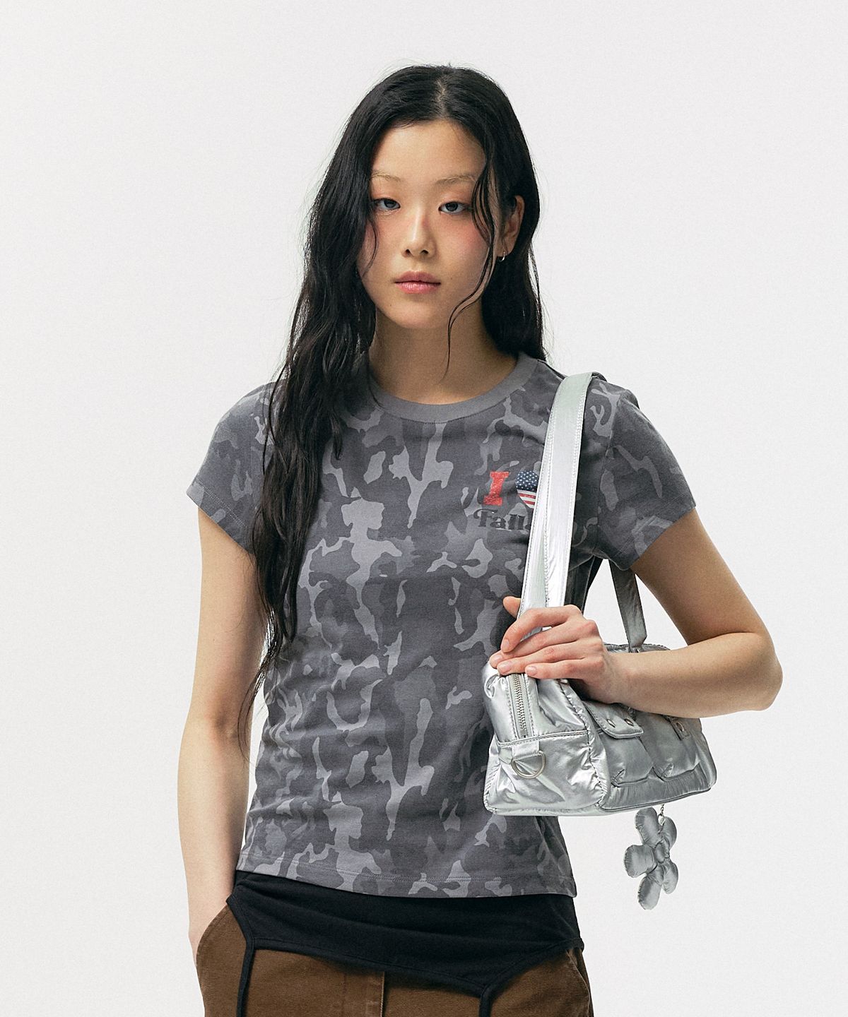 Camouflage short-sleeved T-shirt