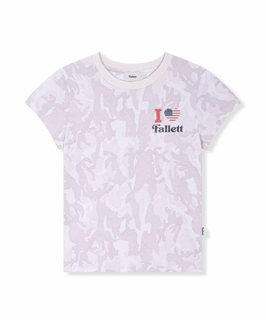 Camouflage short-sleeved T-shirt