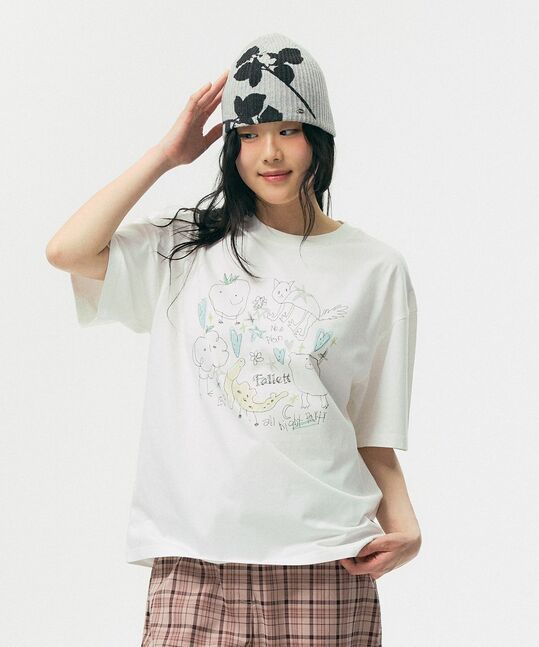 Drawing Fruit Short Sleeve T-shirt