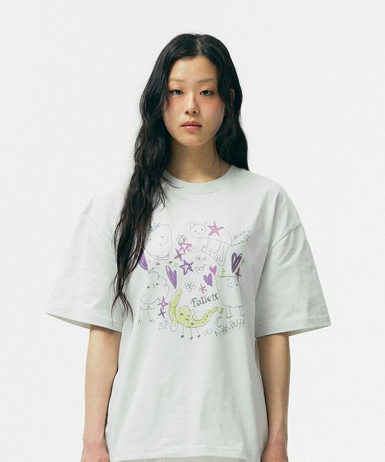 Drawing Fruit Short Sleeve T-shirt