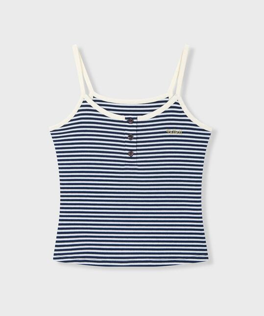 Striped sleeveless