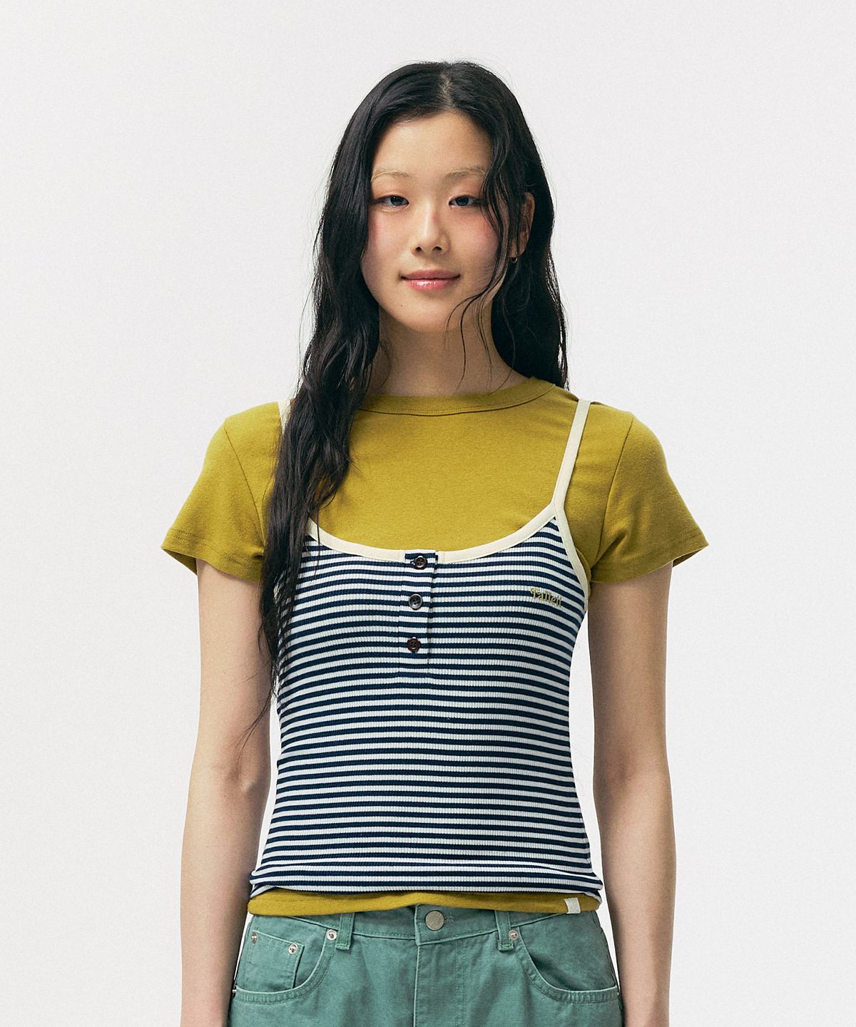 Striped sleeveless
