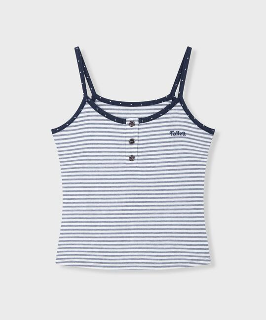 Striped sleeveless