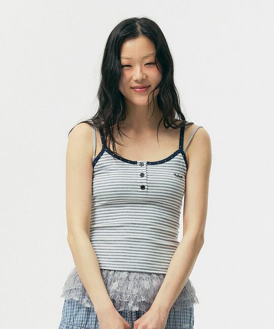 Striped sleeveless