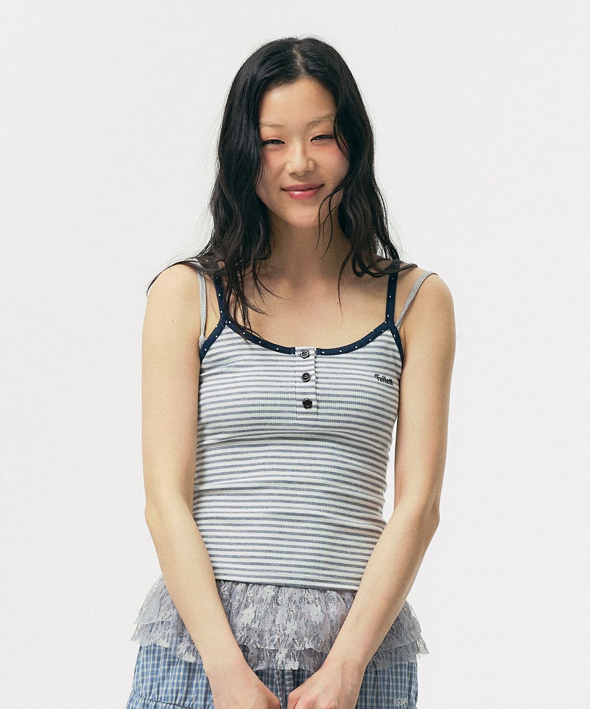 Striped sleeveless