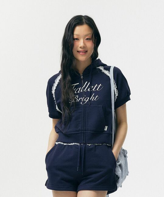 Race Point Short Sleeve Hooded Zip-Up