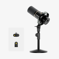MAONO PD200W Hybrid Podcasting Microphone – Утасгүй Wireless Dynamic Микрофон, USB/XLR, Podcast, Gaming, Streaming