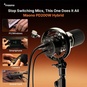 MAONO PD200W Hybrid Podcasting Microphone – Утасгүй Wireless Dynamic Микрофон, USB/XLR, Podcast, Gaming, Streaming