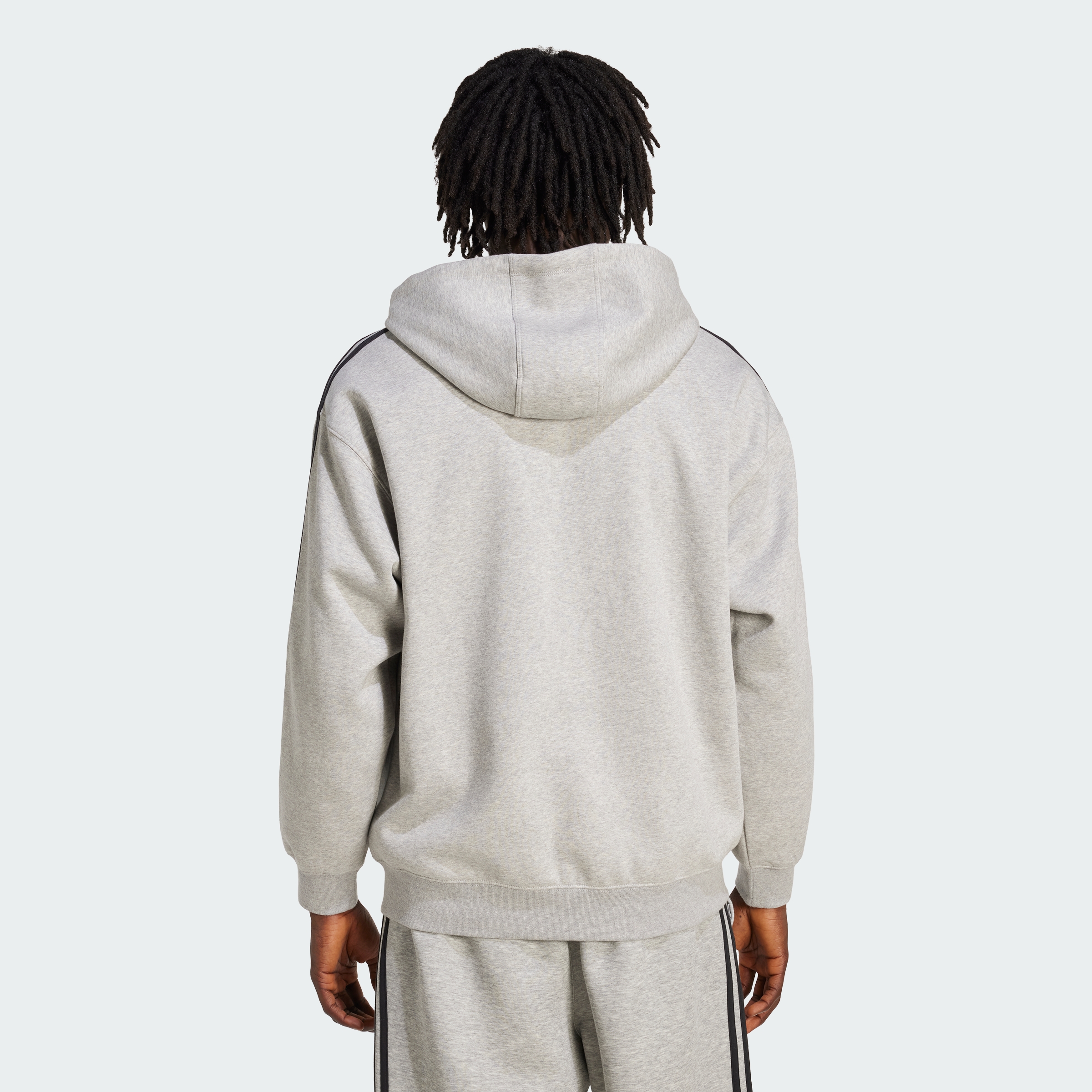 BAGGY FZ HOODIE MGREYH/BLACK