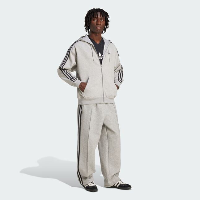 BAGGY FZ HOODIE MGREYH/BLACK