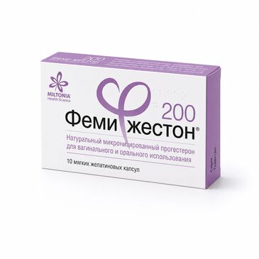 Фемижестон 200мг зөөлөн капсул №10