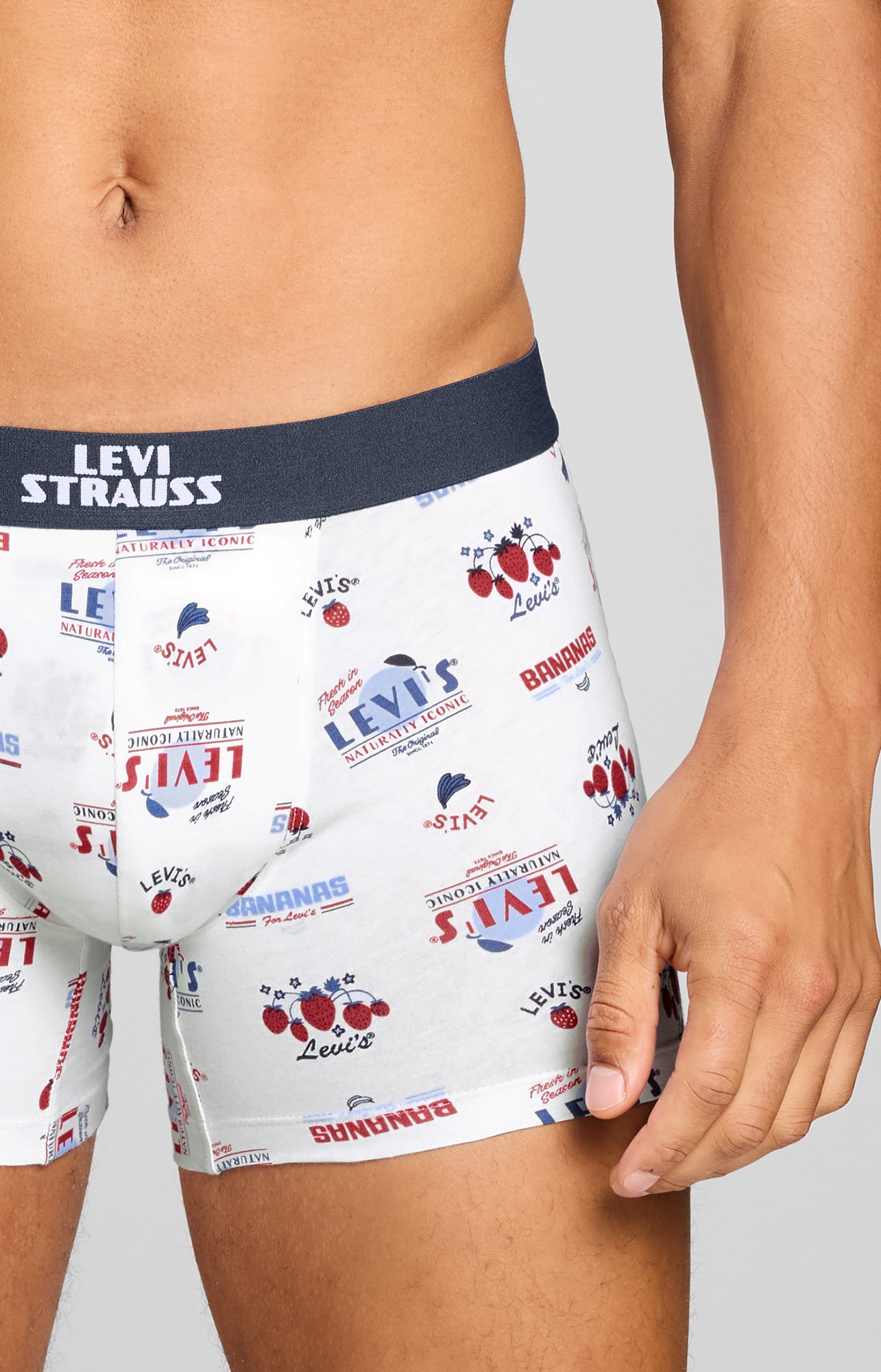 LEVIS MEN FRUITY AOP BOXER BRIEF 2P