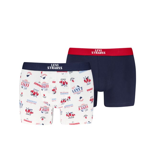 LEVIS MEN FRUITY AOP BOXER BRIEF 2P