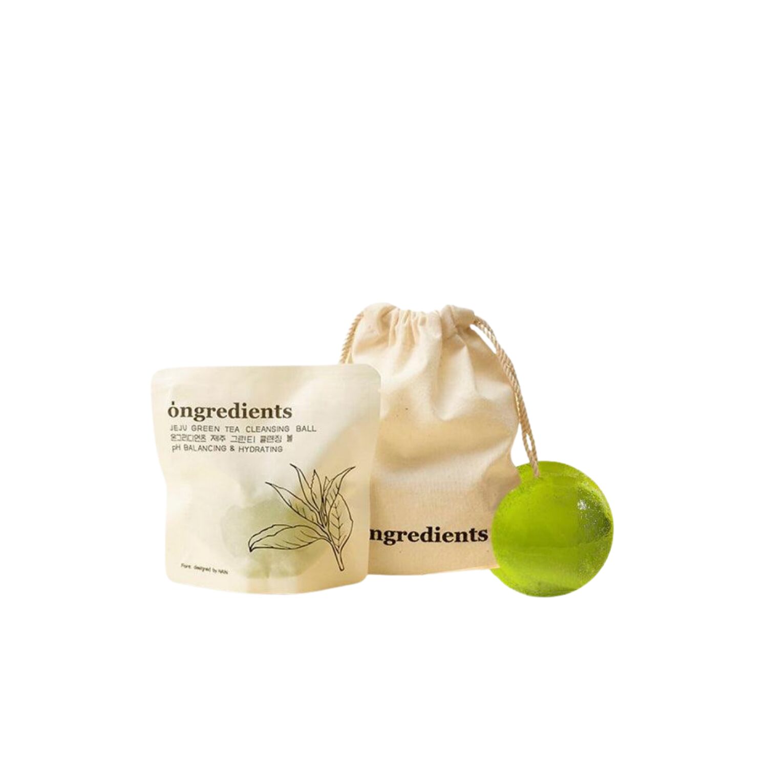 ONGREDIENTS Jeju Green Tea Cleansing Ball 110gr