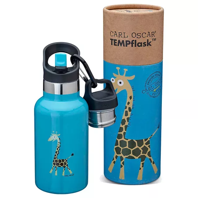 TEMPflask™ 0.35 L - Turquoise-Giraffe
