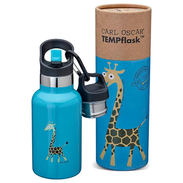 TEMPflask™ 0.35 L - Turquoise-Giraffe
