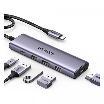 UGREEN 5-in-1 Multi Function USB-C HUB 15596 ( Олон үйлдэлт USB шилжүүлэгч, хувиргагч )
