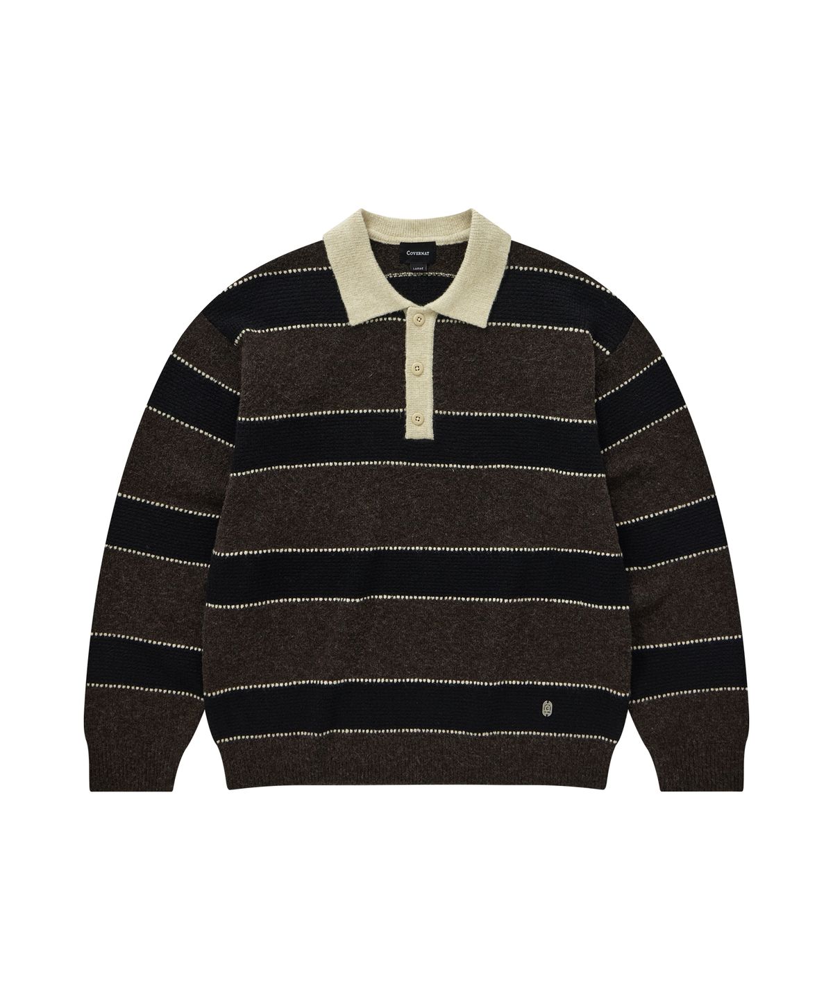 STRIPE COLLAR KNIT