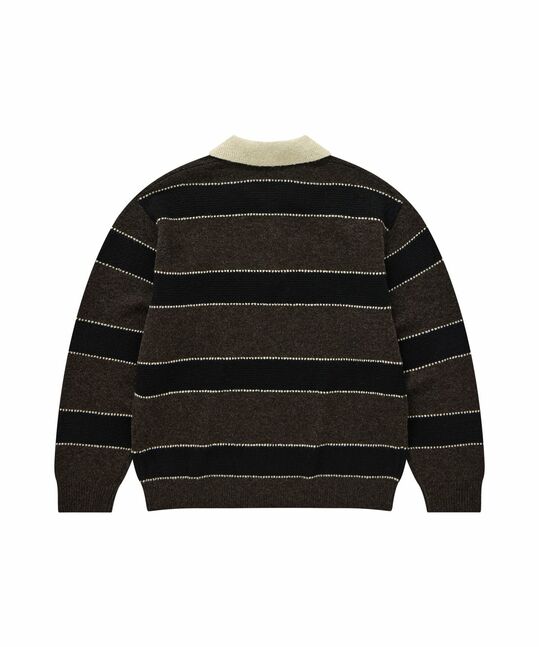 STRIPE COLLAR KNIT