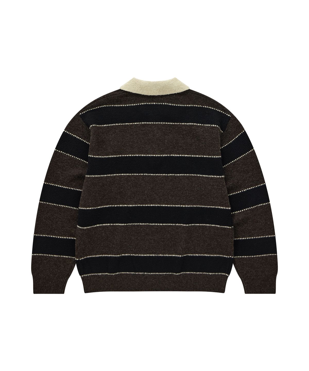 STRIPE COLLAR KNIT
