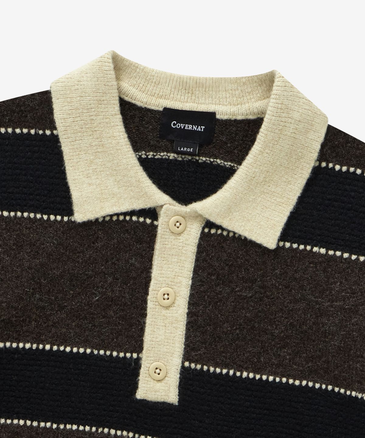 STRIPE COLLAR KNIT