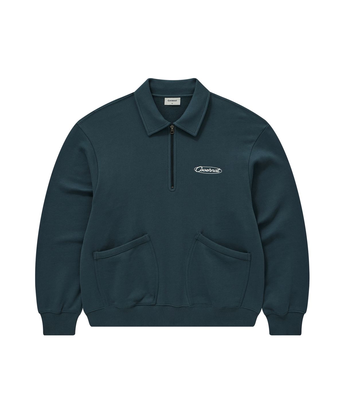 COLLAR HALF ZIP-UP SWEATSHIRT