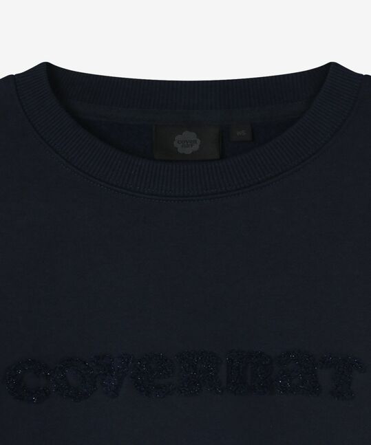 WOMEN COOPER LOGO BRUSHED SWEATSHIRT