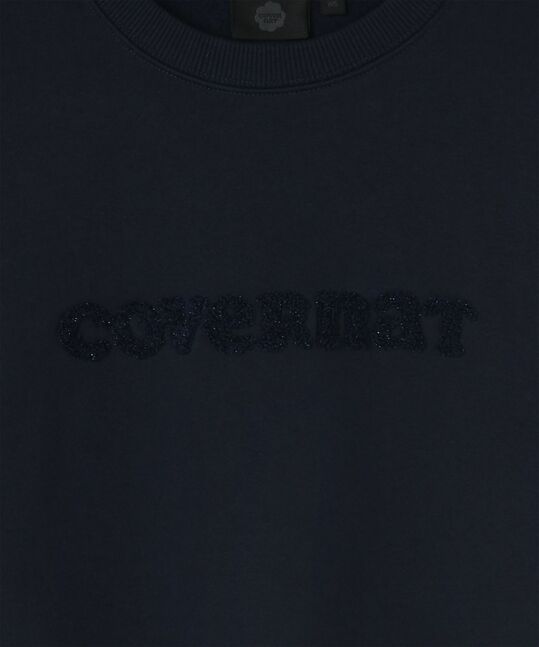 WOMEN COOPER LOGO BRUSHED SWEATSHIRT