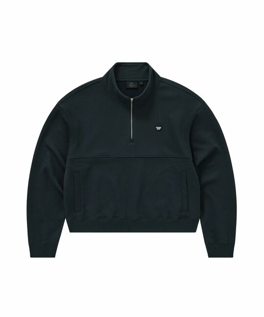 WOMEN HALF ZIP UP SWEATSHIRT